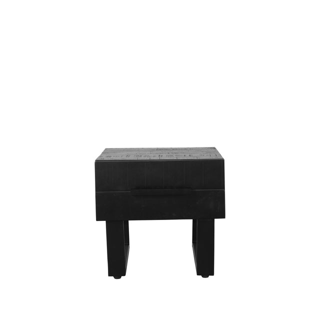 LABEL51 Salontafel Santos - Zwart - Mangohout - 50 cm van LABEL51 - laagste prijs offerte van PureWonen