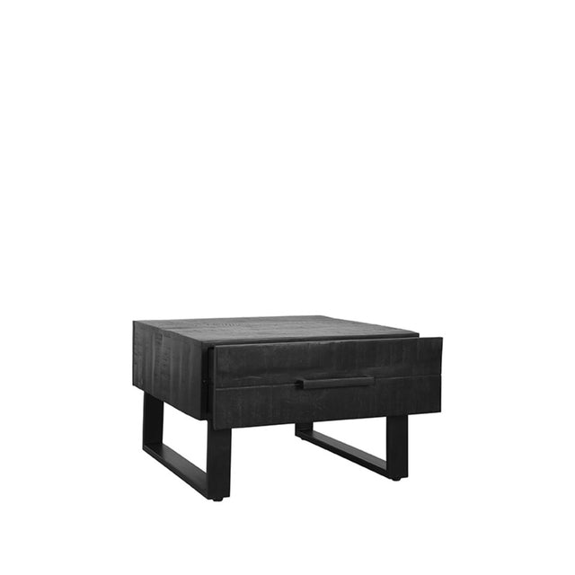 LABEL51 Salontafel Santos - Zwart - Mangohout - 70 cm van LABEL51 - laagste prijs offerte van PureWonen