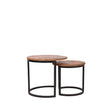 LABEL51 Salontafel Set Duo - Rough - Mangohout - 50 cm van LABEL51 – Luxe comfort op maat van PureWonen. Vraag naar de beste prijs.