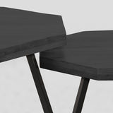 LABEL51 Salontafel Figure - Zwart - Mangohout - 70 cm van LABEL51 - laagste prijs offerte van PureWonen