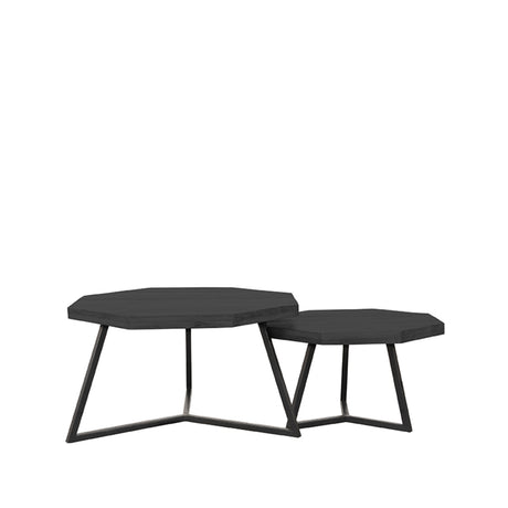LABEL51 Salontafel Figure - Zwart - Mangohout - 70 cm van LABEL51 - laagste prijs offerte van PureWonen