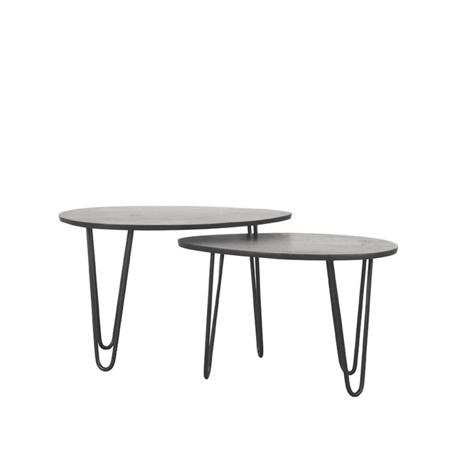 LABEL51 Salontafel Frisk - Zwart - Mangohout - 68 cm van LABEL51 – Luxe comfort op maat van PureWonen. Vraag naar de beste prijs.