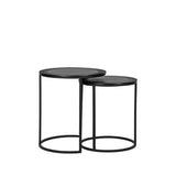 LABEL51 Salontafel Set Pair - Zwart - Metaal - 40 cm van LABEL51 - laagste prijs offerte van PureWonen