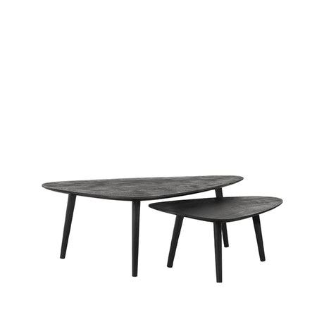 LABEL51 Salontafel Set Rock - Zwart - Mangohout - 110 cm van LABEL51 – Luxe comfort op maat van PureWonen. Vraag naar de beste prijs.