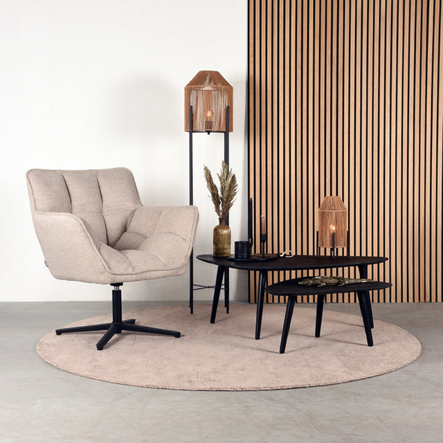 LABEL51 Salontafel Set Rock - Zwart - Mangohout - 110 cm van LABEL51 – Luxe comfort op maat van PureWonen. Vraag naar de beste prijs.