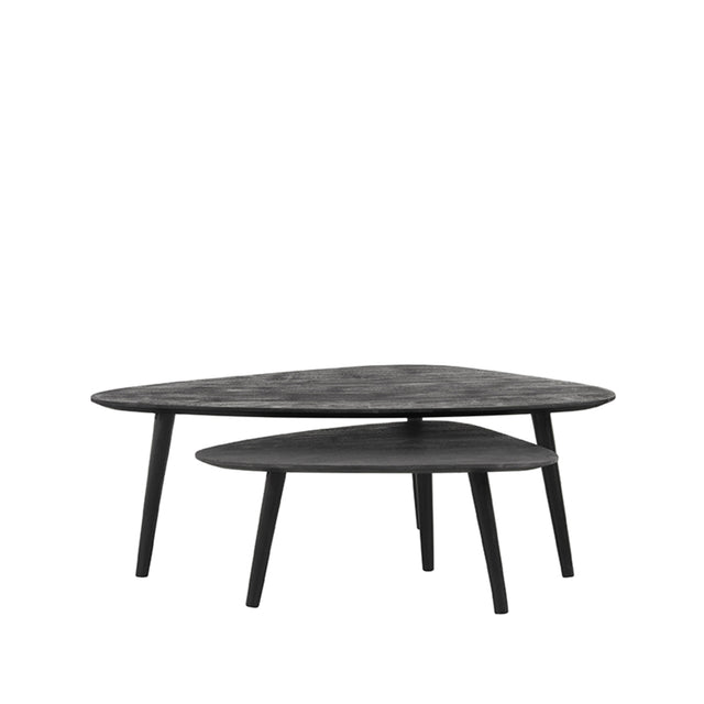 LABEL51 Salontafel Set Rock - Zwart - Mangohout - 110 cm van LABEL51 – Luxe comfort op maat van PureWonen. Vraag naar de beste prijs.