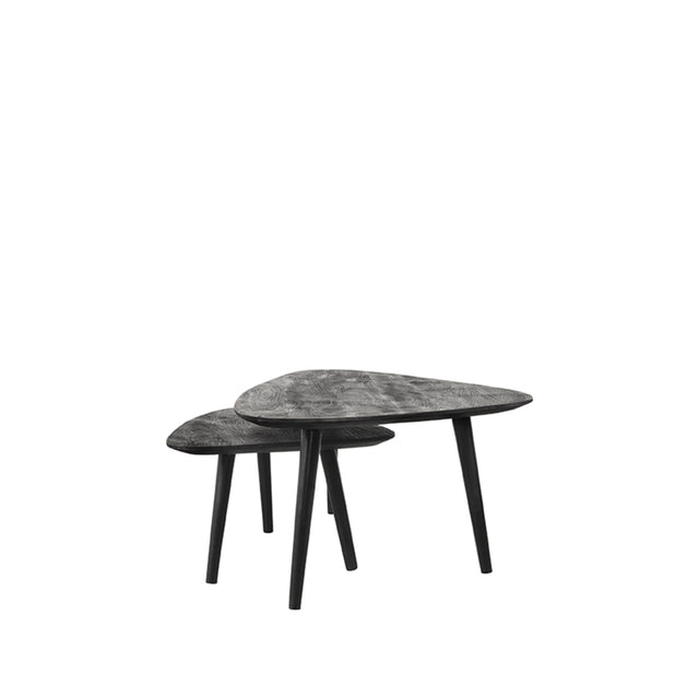 LABEL51 Salontafel Set Rock - Zwart - Mangohout - 110 cm van LABEL51 – Luxe comfort op maat van PureWonen. Vraag naar de beste prijs.