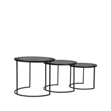 LABEL51 Salontafel Set Tres - Zwart - Metaal - 55 cm van LABEL51 – Luxe comfort op maat van PureWonen. Vraag naar de beste prijs.