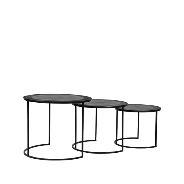 LABEL51 Salontafel Set Tres - Zwart - Metaal - 55 cm van LABEL51 – Luxe comfort op maat van PureWonen. Vraag naar de beste prijs.