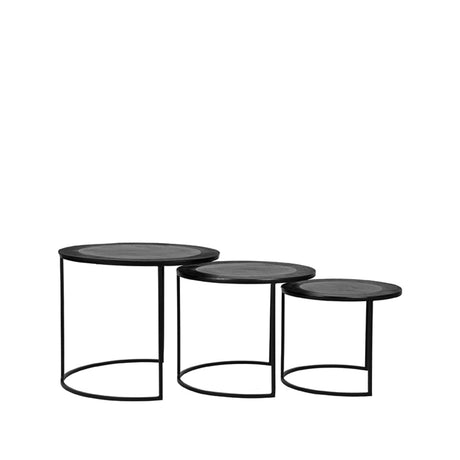 LABEL51 Salontafel Set Tres - Zwart - Metaal - 55 cm van LABEL51 – Luxe comfort op maat van PureWonen. Vraag naar de beste prijs.