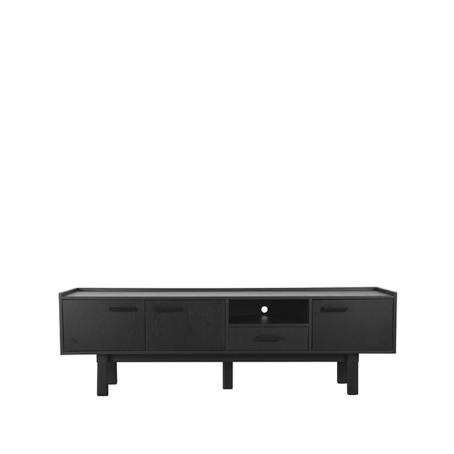 LABEL51 Tv-meubel Cali - Zwart - Eiken - Tv-Meubel van LABEL51 – Luxe comfort op maat van PureWonen. Vraag naar de beste prijs.