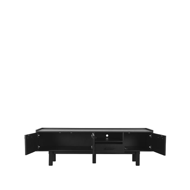 LABEL51 Tv-meubel Cali - Zwart - Eiken - Tv-Meubel van LABEL51 – Luxe comfort op maat van PureWonen. Vraag naar de beste prijs.