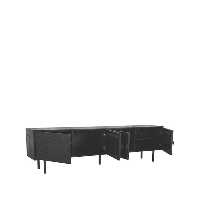 LABEL51 Tv-meubel Cotia - Zwart - Mangohout - Tv-Meubel van LABEL51 – Luxe comfort op maat van PureWonen. Vraag naar de beste prijs.