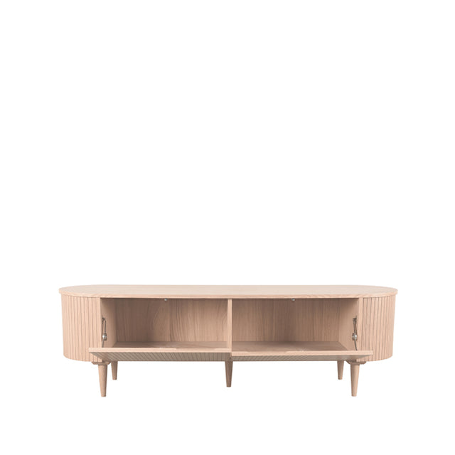 LABEL51 Tv-meubel Oliva - Naturel - Eiken - Tv-Meubel 180 cm van LABEL51 – Luxe comfort op maat van PureWonen. Vraag naar de beste prijs.