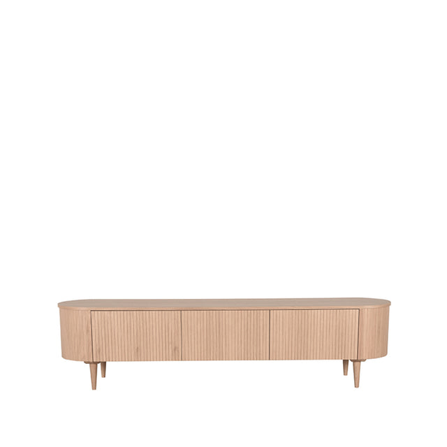 LABEL51 Tv-meubel Oliva - Naturel - Eiken - Tv-Meubel 220 cm van LABEL51 – Luxe comfort op maat van PureWonen. Vraag naar de beste prijs.