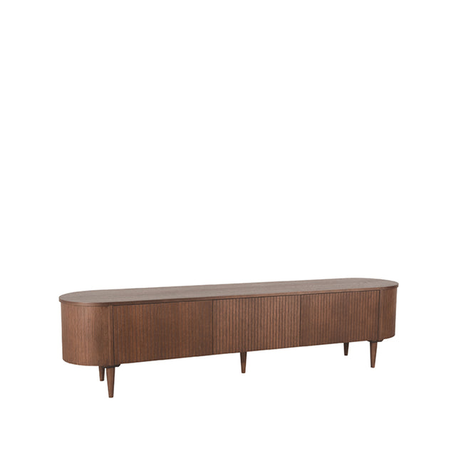 LABEL51 Tv-meubel Oliva - Walnoot - Eiken - Tv-Meubel 220 cm van LABEL51 – Luxe comfort op maat van PureWonen. Vraag naar de beste prijs.