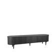 LABEL51 Tv-meubel Oliva - Zwart - Eiken - Tv-Meubel 220 cm van LABEL51 – Luxe comfort op maat van PureWonen. Vraag naar de beste prijs.