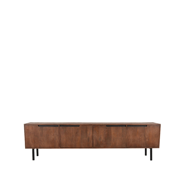 LABEL51 Tv-meubel Rio - Espresso - Mangohout - Tv-Meubel 220 cm van LABEL51 – Luxe comfort op maat van PureWonen. Vraag naar de beste prijs.