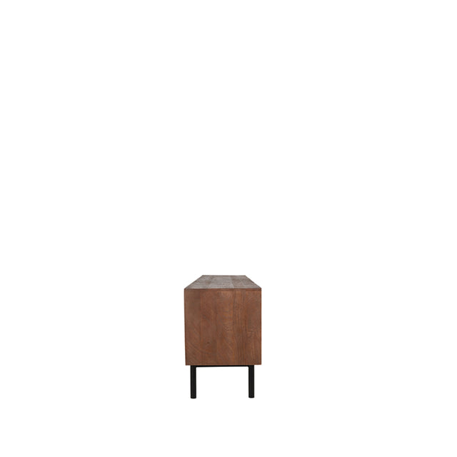 LABEL51 Tv-meubel Rio - Espresso - Mangohout - Tv-Meubel 220 cm van LABEL51 – Luxe comfort op maat van PureWonen. Vraag naar de beste prijs.