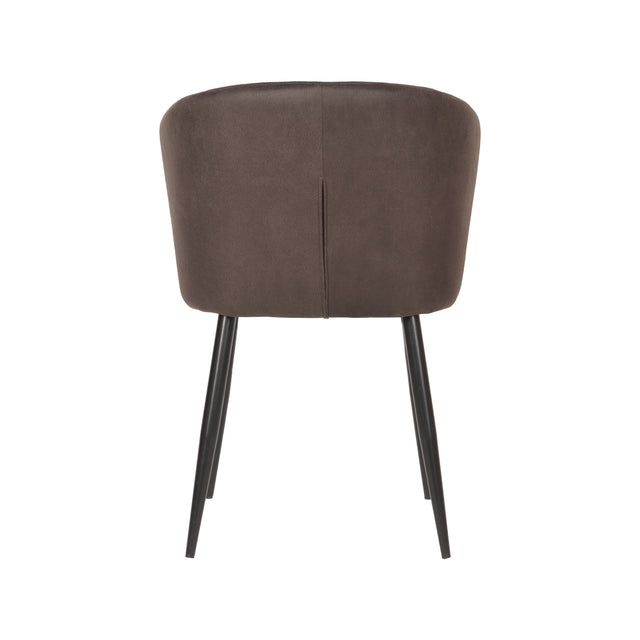 LABEL51 Eetkamerstoel Wave - Antraciet - Microfiber van LABEL51 – Luxe comfort op maat van PureWonen. Vraag naar de beste prijs.