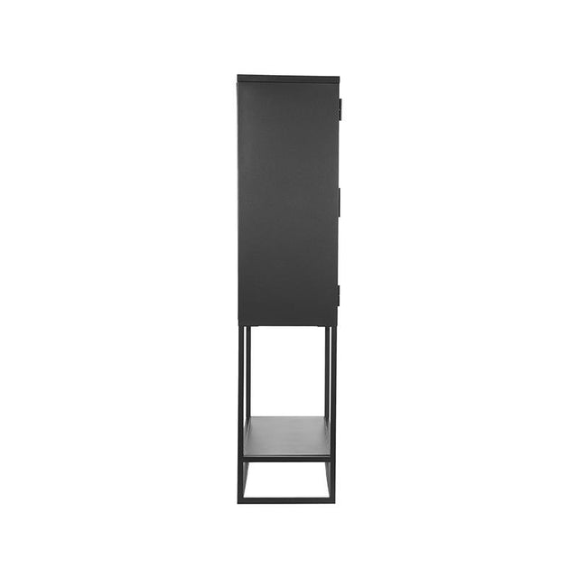 LABEL51 Vitrinekast Level - Zwart - Metaal - Vitrinekast 150 cm van LABEL51 – Luxe comfort op maat van PureWonen. Vraag naar de beste prijs.