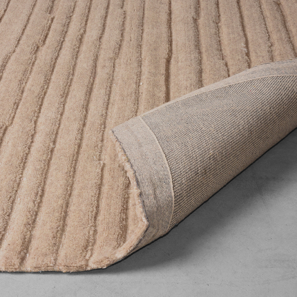 LABEL51 Vloerkleden Luxy - Taupe - Wol - 160x230 cm