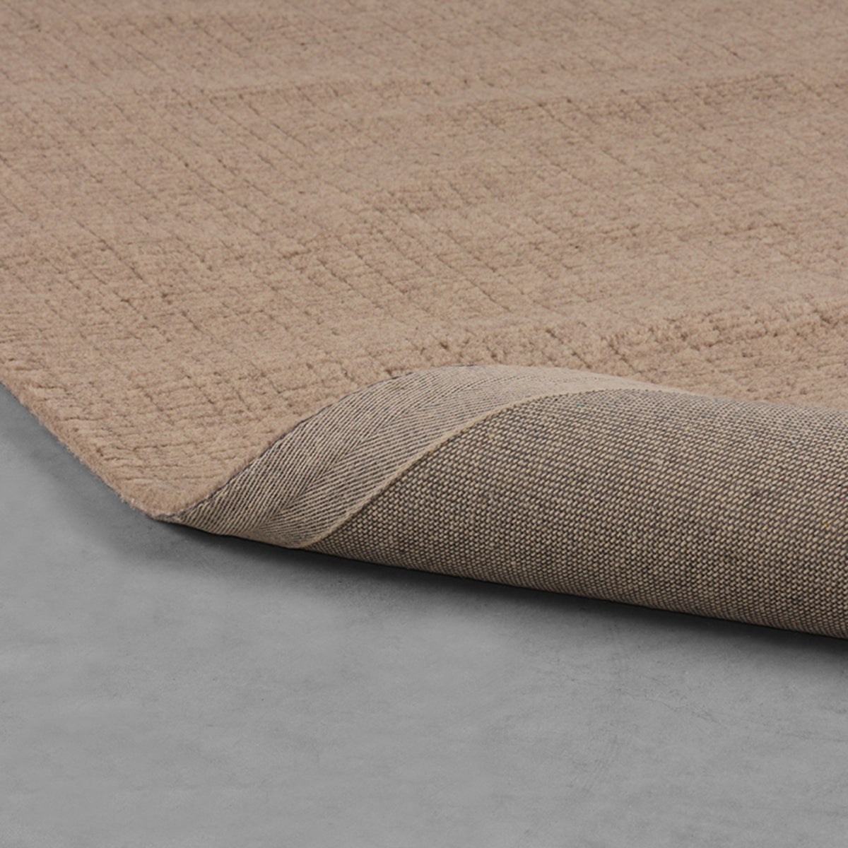 LABEL51 Vloerkleden Wolly - Taupe - Wol - 160x230 cm