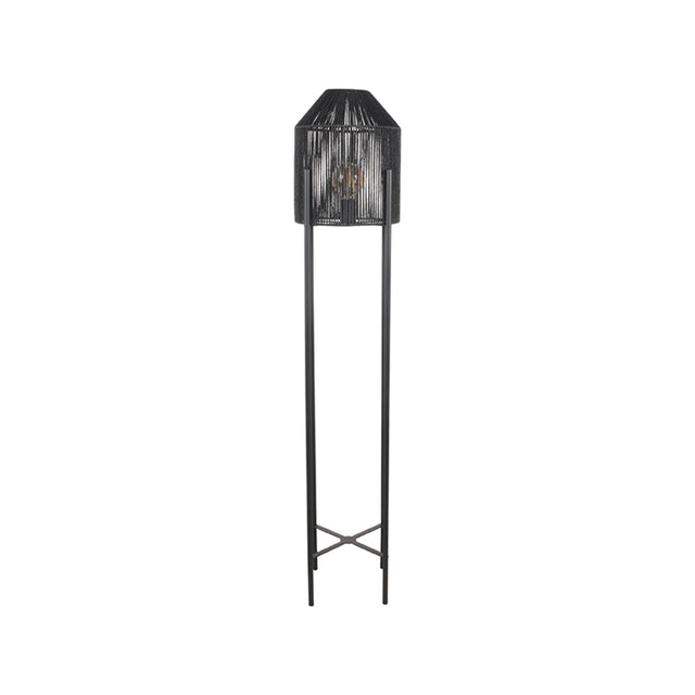 LABEL51 Vloerlamp Ibiza - Zwart - Jute van LABEL51 – Luxe comfort op maat van PureWonen. Vraag naar de beste prijs.