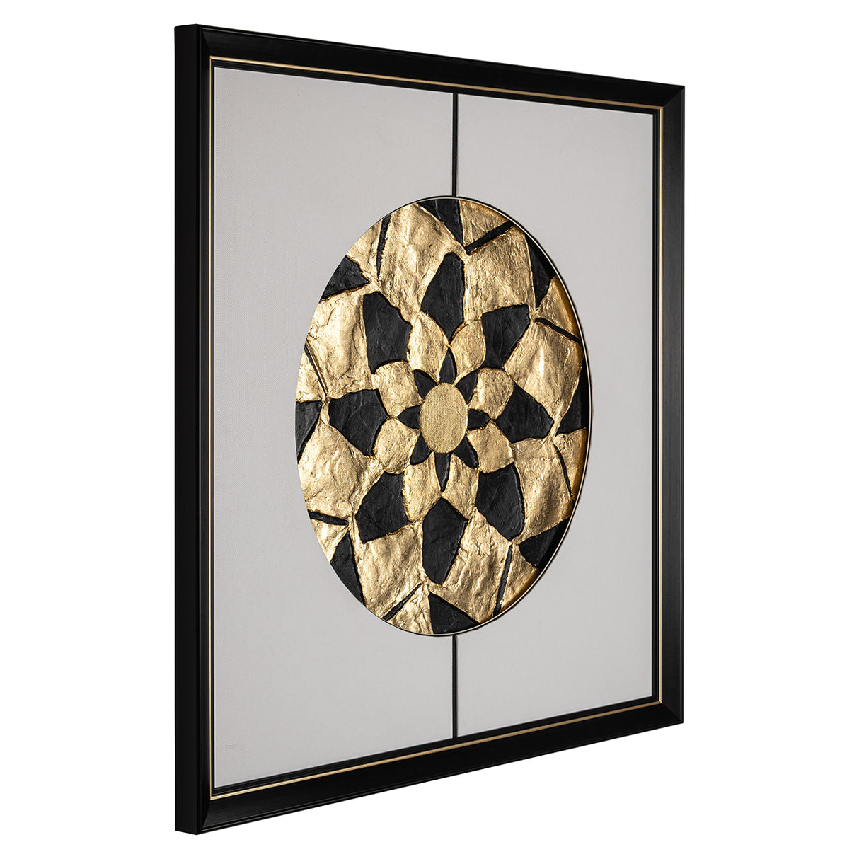 Wall art Sun (Black/gold)