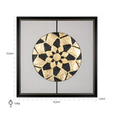 Wall art Sun (Black/gold)