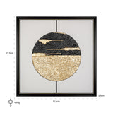 Wall art Moon (Black/gold)