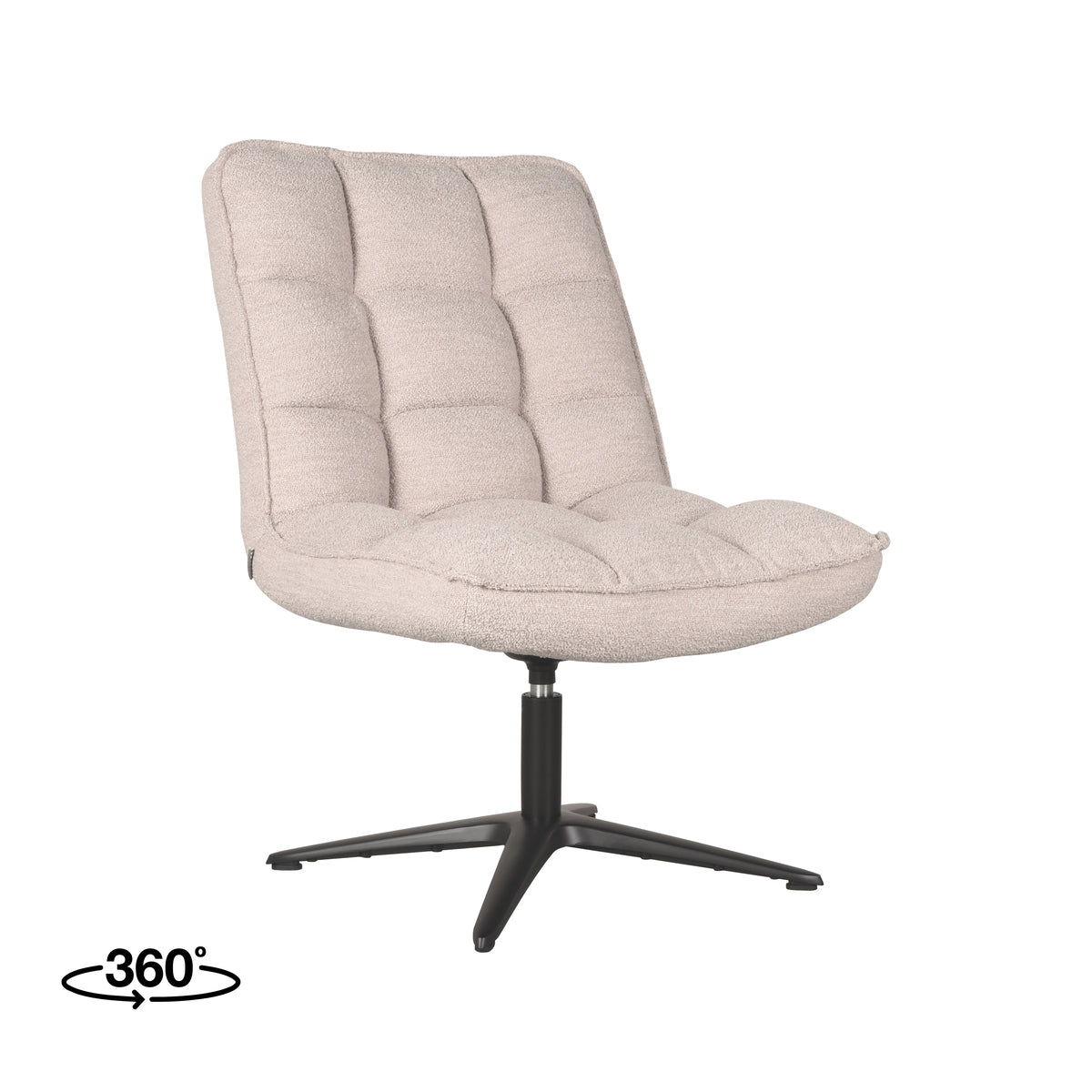 LABEL51 Fauteuil Vince - Naturel - Boucle