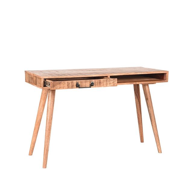 LABEL51 Bureau Steady - Rough - Mangohout - 118 cm van LABEL51 – Luxe comfort op maat van PureWonen. Vraag naar de beste prijs.