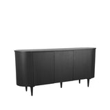 LABEL51 Dressoir Oliva - Zwart - Eiken - Dressoir 180 cm