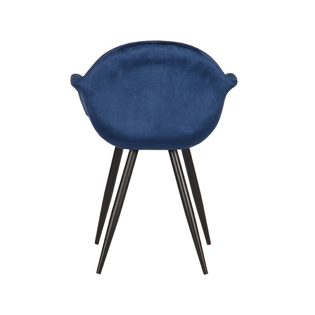 LABEL51 Eetkamerstoel Forli - Blauw - Fluweel van LABEL51 – Luxe comfort op maat van PureWonen. Vraag naar de beste prijs.