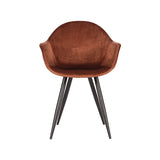 LABEL51 Eetkamerstoel Forli - Rust - Fluweel van LABEL51 – Luxe comfort op maat van PureWonen. Vraag naar de beste prijs.