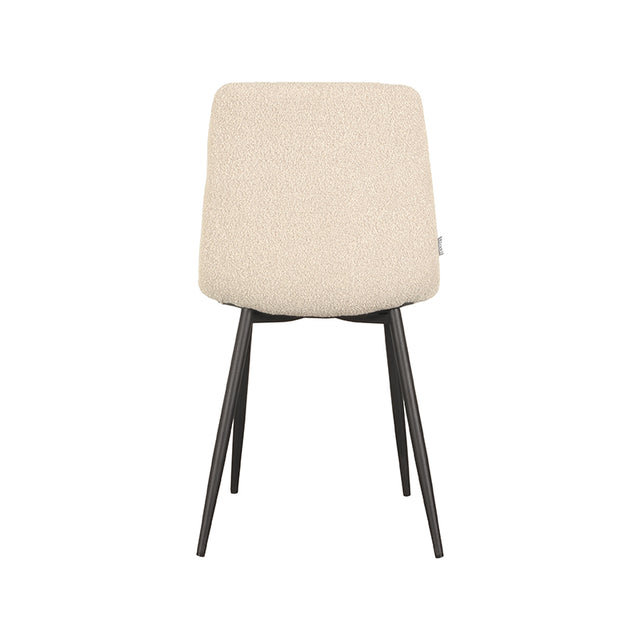 LABEL51 Eetkamerstoel Juul - Zand - Boucle van LABEL51 – Luxe comfort op maat van PureWonen. Vraag naar de beste prijs.