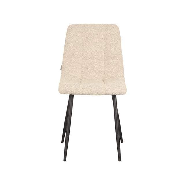 LABEL51 Eetkamerstoel Juul - Zand - Boucle van LABEL51 – Luxe comfort op maat van PureWonen. Vraag naar de beste prijs.