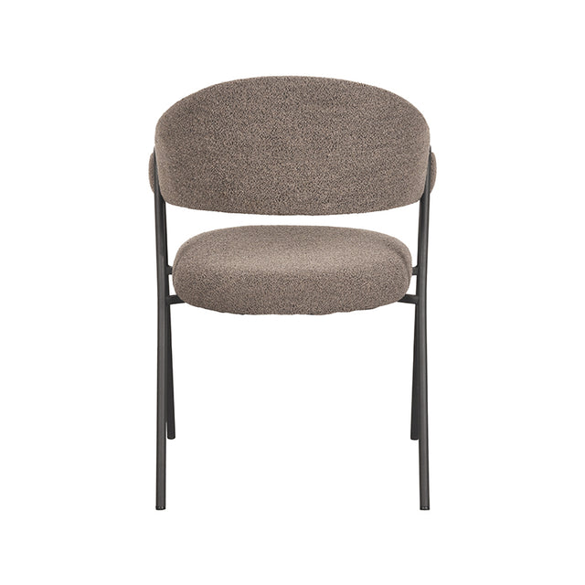 LABEL51 Eetkamerstoel Lowen - Bruin - Boucle van LABEL51 – Luxe comfort op maat van PureWonen. Vraag naar de beste prijs.