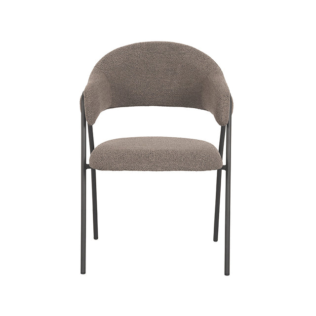 LABEL51 Eetkamerstoel Lowen - Bruin - Boucle van LABEL51 – Luxe comfort op maat van PureWonen. Vraag naar de beste prijs.