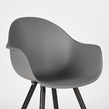 LABEL51 Eetkamerstoel Luca - Antraciet - Kunststof van LABEL51 – Luxe comfort op maat van PureWonen. Vraag naar de beste prijs.
