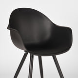 LABEL51 Eetkamerstoel Luca - Zwart - Kunststof van LABEL51 – Luxe comfort op maat van PureWonen. Vraag naar de beste prijs.