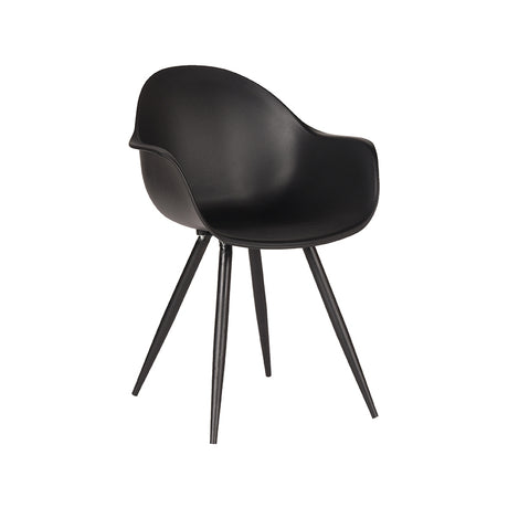 LABEL51 Eetkamerstoel Luca - Zwart - Kunststof van LABEL51 – Luxe comfort op maat van PureWonen. Vraag naar de beste prijs.