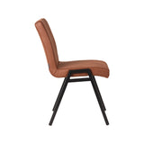 LABEL51 Eetkamerstoel Matz - Cognac - Microfiber van LABEL51 – Luxe comfort op maat van PureWonen. Vraag naar de beste prijs.