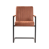 LABEL51 Eetkamerstoel Milo - Cognac - Microfiber van LABEL51 – Luxe comfort op maat van PureWonen. Vraag naar de beste prijs.