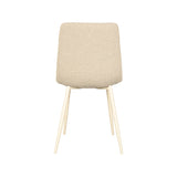 LABEL51 Eetkamerstoel Nino - Zand - Boucle van LABEL51 – Luxe comfort op maat van PureWonen. Vraag naar de beste prijs.