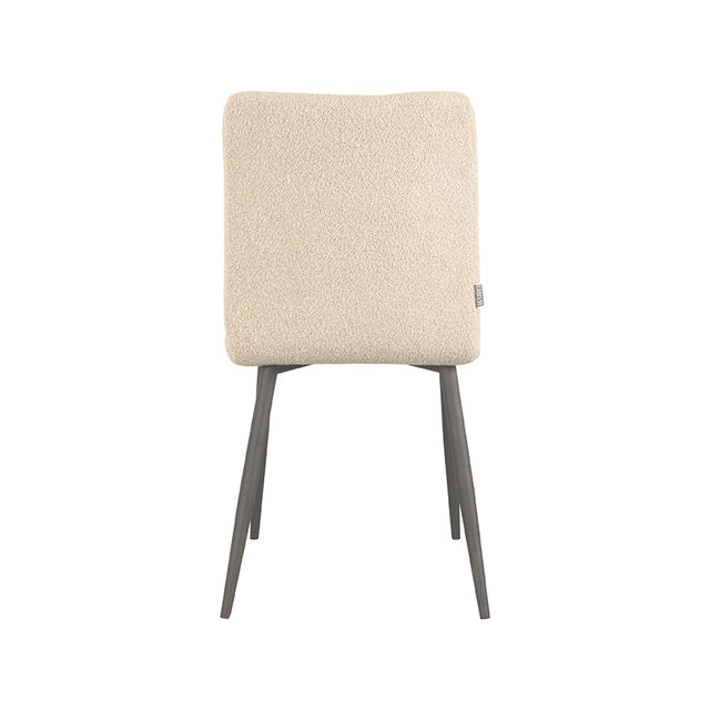 LABEL51 Eetkamerstoel Sam - Zand - Boucle van LABEL51 – Luxe comfort op maat van PureWonen. Vraag naar de beste prijs.