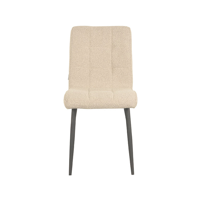 LABEL51 Eetkamerstoel Sam - Zand - Boucle van LABEL51 – Luxe comfort op maat van PureWonen. Vraag naar de beste prijs.
