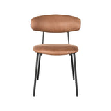 LABEL51 Eetkamerstoel Zack - Cognac - Microfiber van LABEL51 – Luxe comfort op maat van PureWonen. Vraag naar de beste prijs.