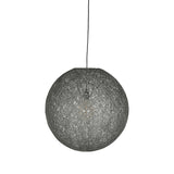 LABEL51 Hanglamp Twist - Grijs - Vlas - M van LABEL51 - laagste prijs offerte van PureWonen